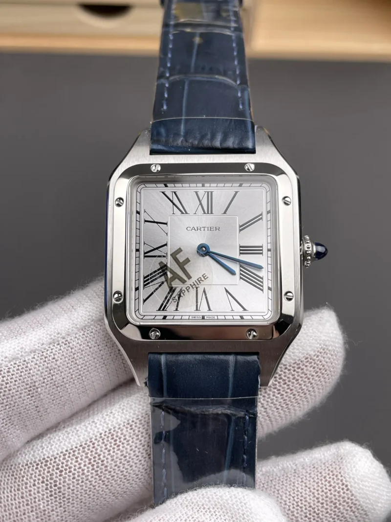 Cartier Santos Grey Dial 31.4x43.5mm