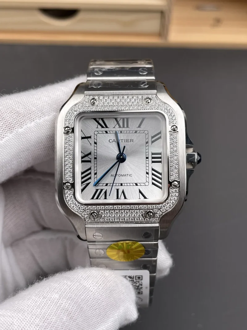 Cartier Santos Diamond Bezel 35.1mm