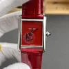 Cartier Tank Red Dial 33.7x25.5mm