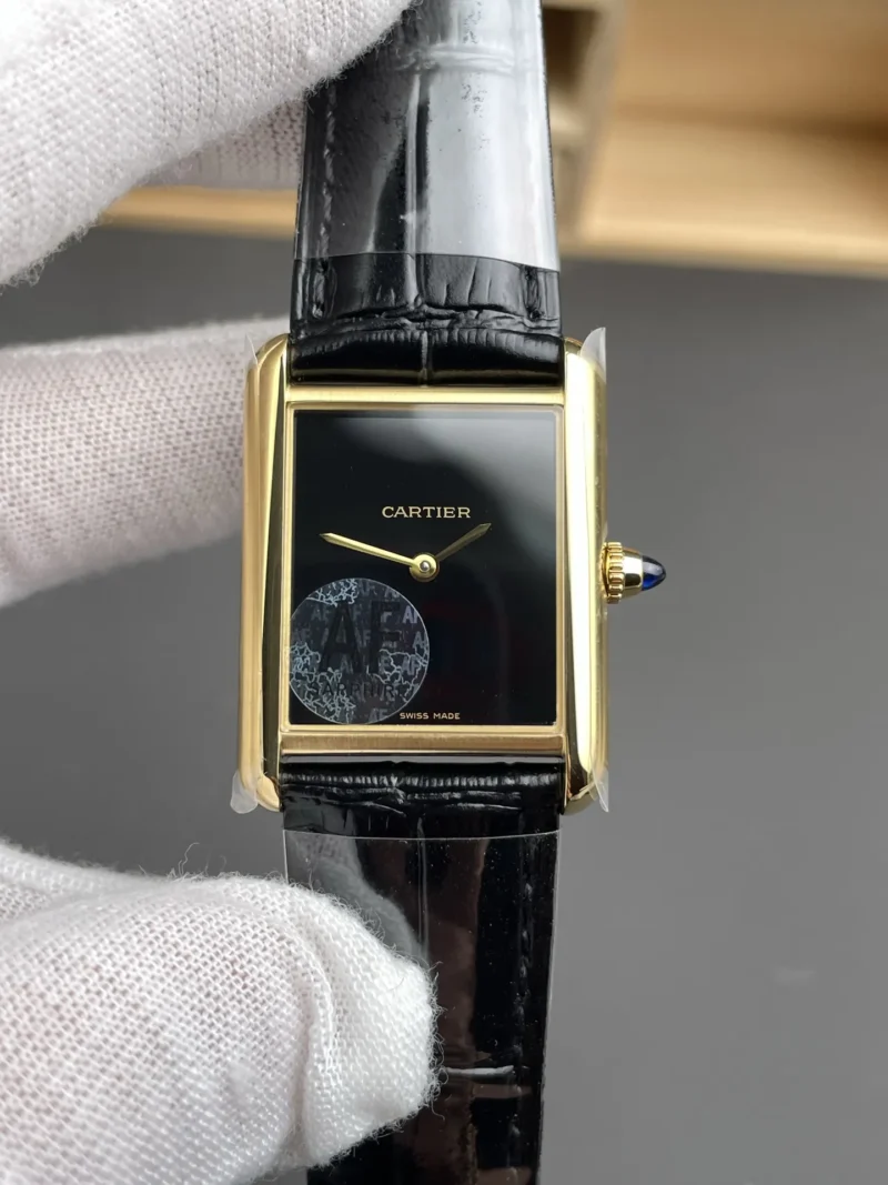 Cartier Tank Black Dial 33.7x25.5mm