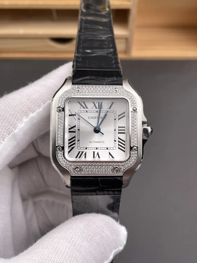 Cartier Santos Diamond Bezel 35.1mm