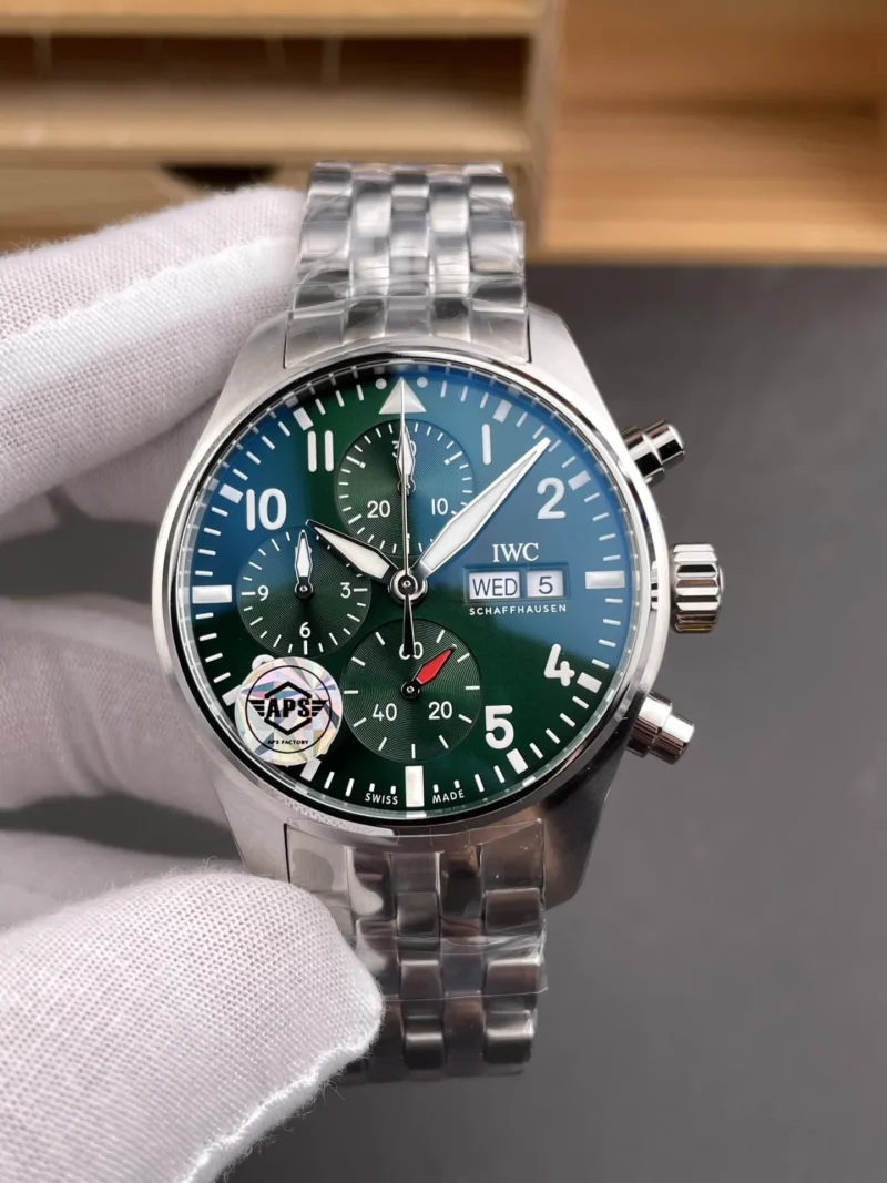 IWC Pilot Green Dial 41mm