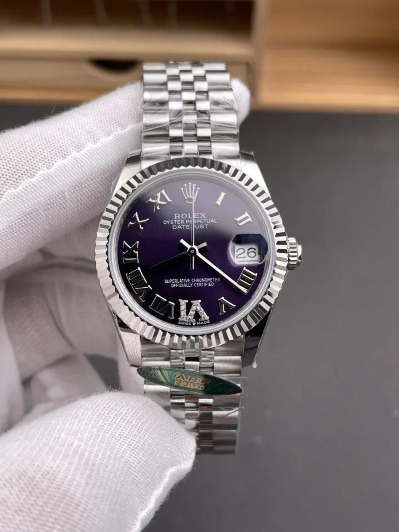 Rolex Datejust Purple Dial Ladies 31mm