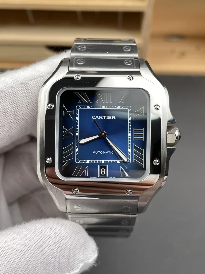 Cartier Santos Blue Dial 39.8mm