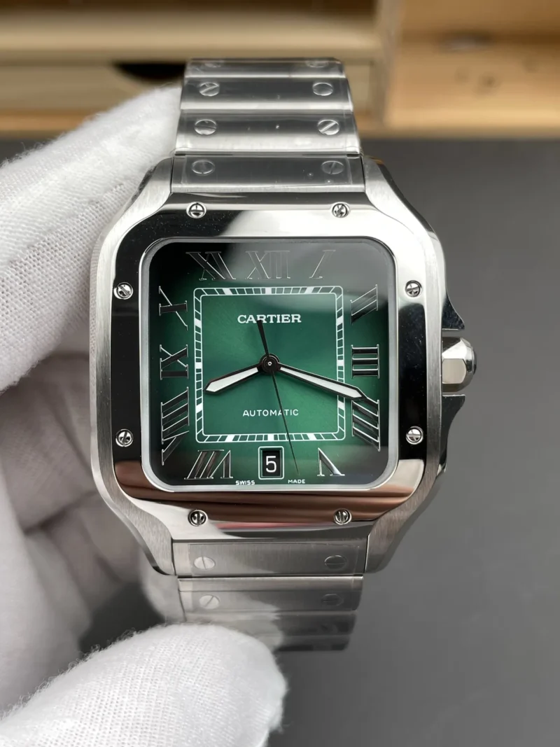 Cartier Santos Green Dial 39.8mm