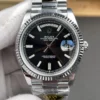 Rolex Day-Date Black Baguette Diamond 40mm