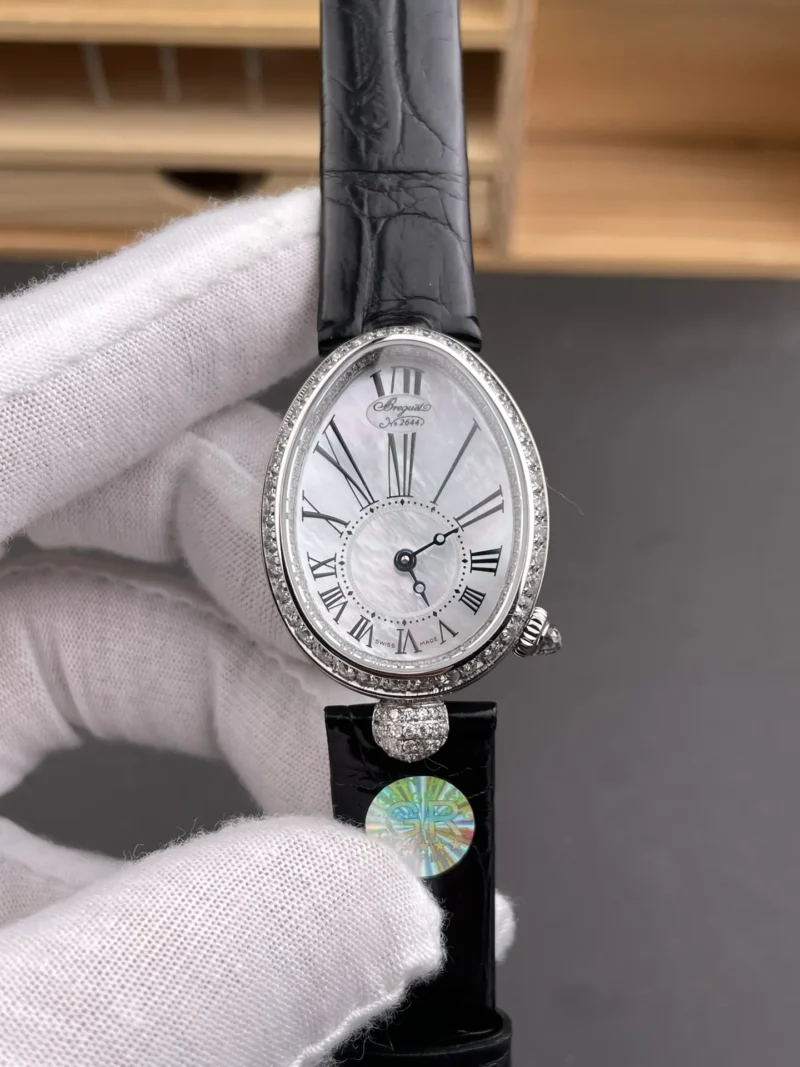 Breguet Reine de Naples Diamond Bezel 33x25mm