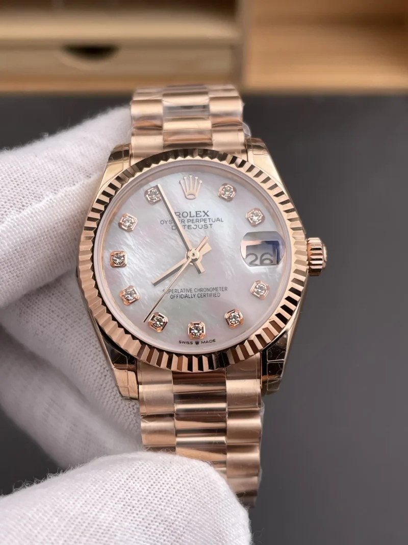 Rolex Datejust Rose Gold Ladies 31mm