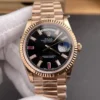 Rolex Day-Date Black Baguette Diamond 36mm