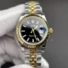 Rolex Datejust Two-Tone Black Ladies 28mm