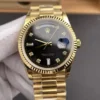 Rolex Day-Date Black Baguette Diamond 36mm