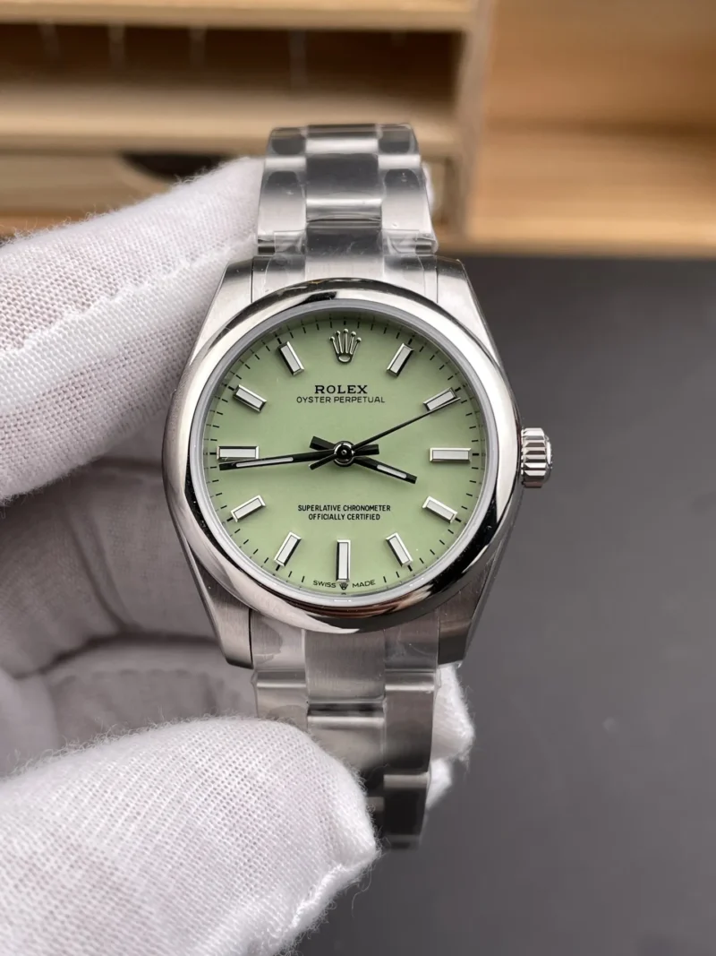 Rolex Oyster Perpetual Avocado Green Ladies 31mm