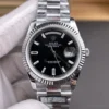 Rolex Day-Date Black Baguette Diamond 40mm