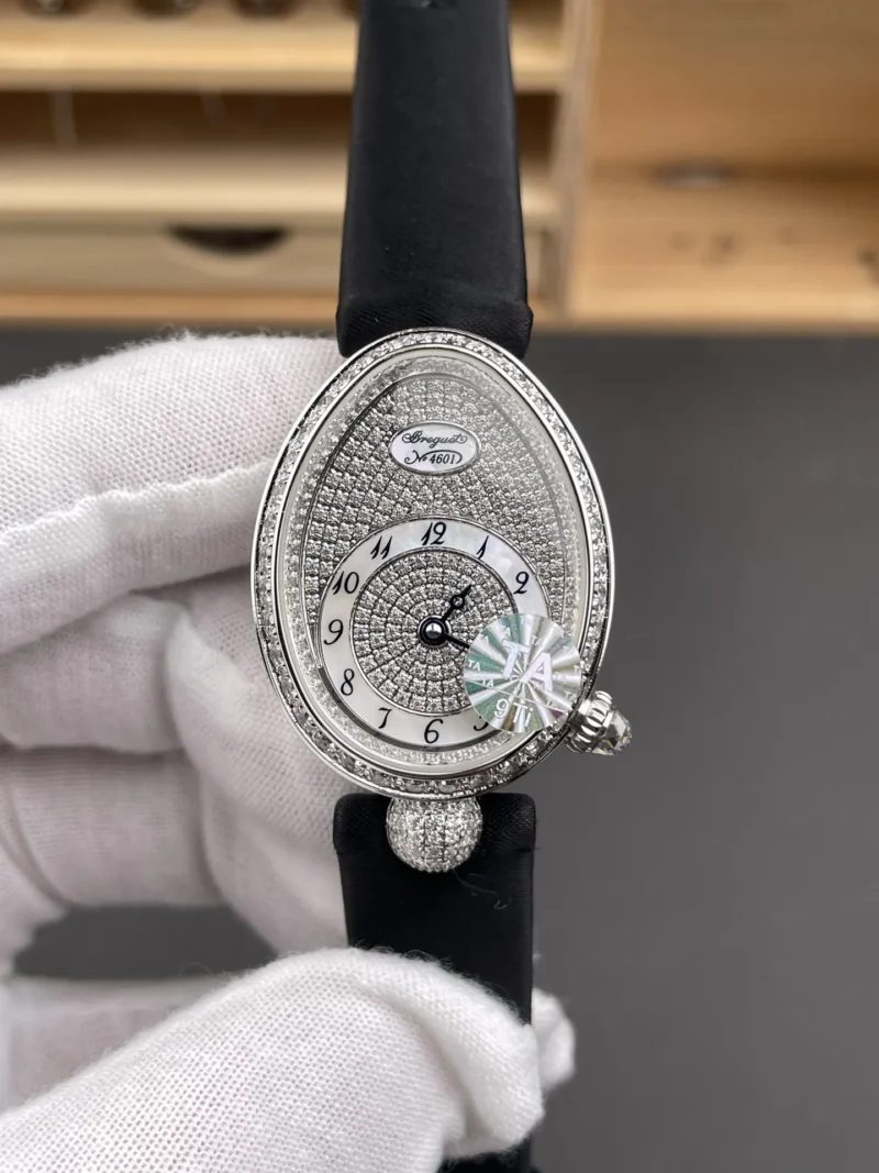 Breguet Reine de Naples Fully Diamond 33x25mm