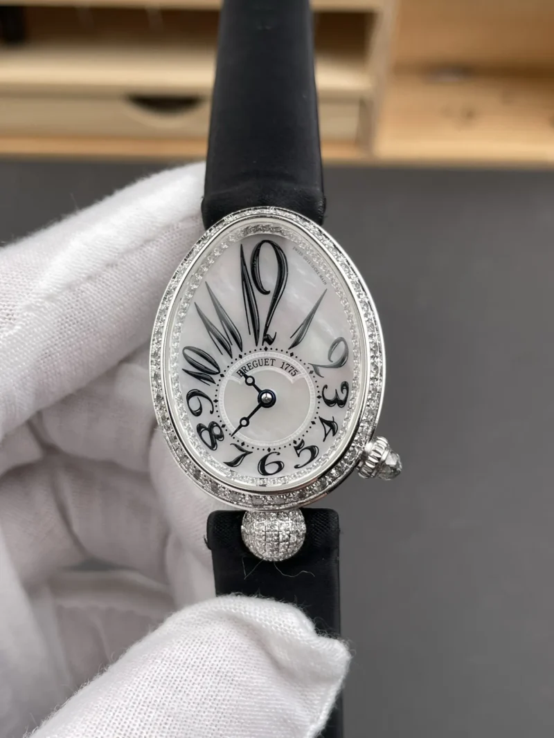 Breguet Reine de Naples Diamond Bezel 33x25mm