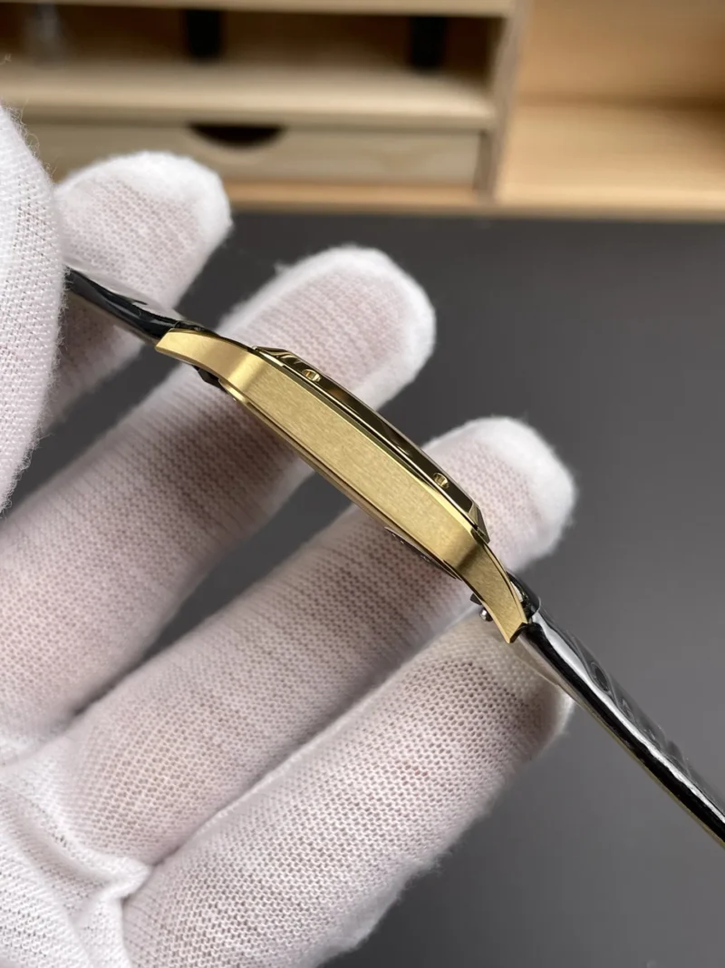 Cartier Santos Gold Dial 31.4x43.5mm