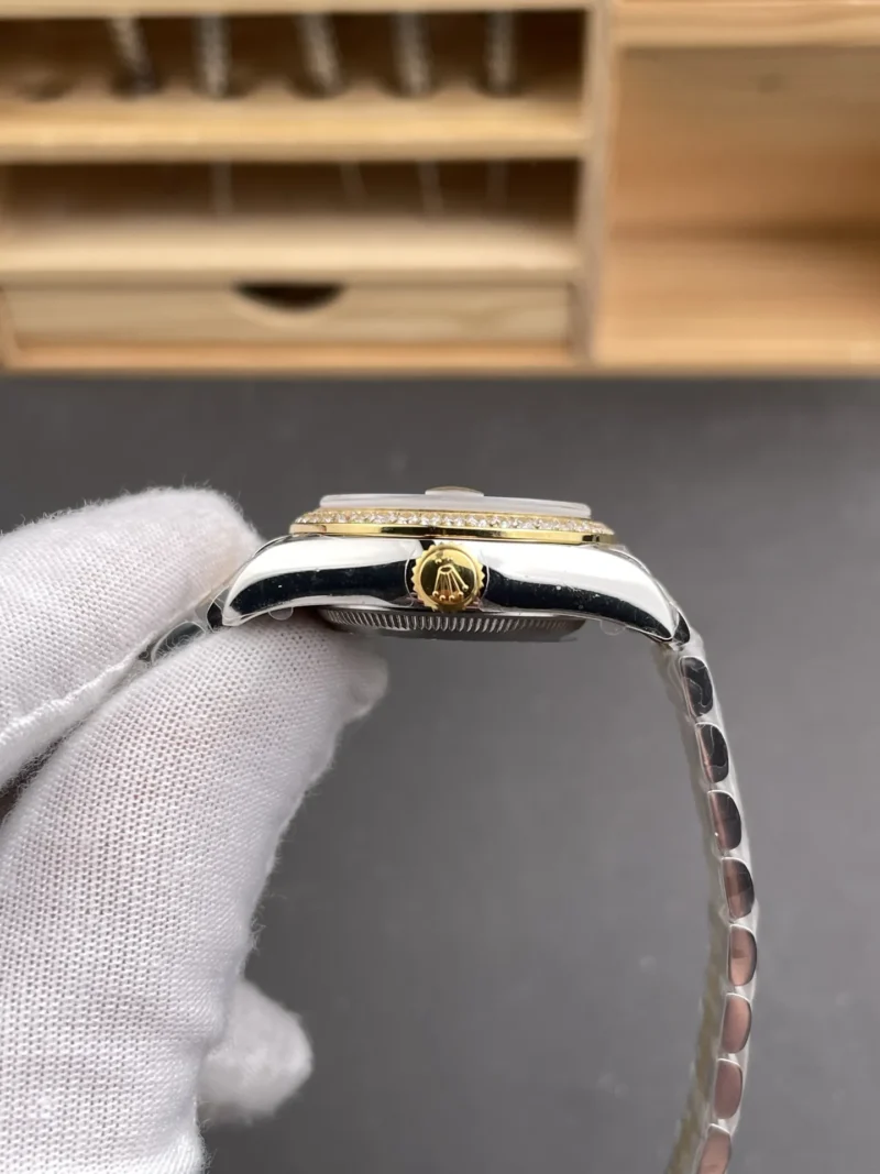 img05_1202_GS_劳力士_日志型_间金钻刻钻圈绿盘女表_28mm_2671机芯.webp Rolex Datejust Two-Tone Ladies 28mm