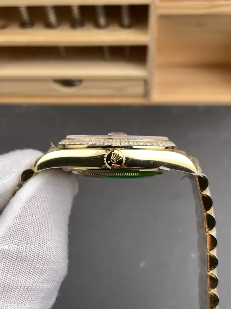 Rolex Day-Date Black Baguette Diamond 40mm