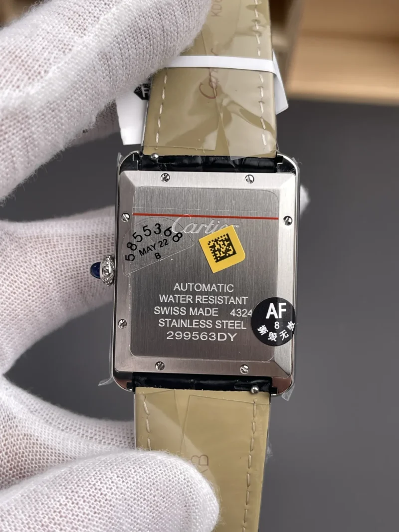Cartier Tank Leather Strap Ladies 41x31mm