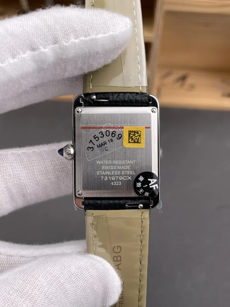 Cartier Tank Black Dial 33.7x25.5mm