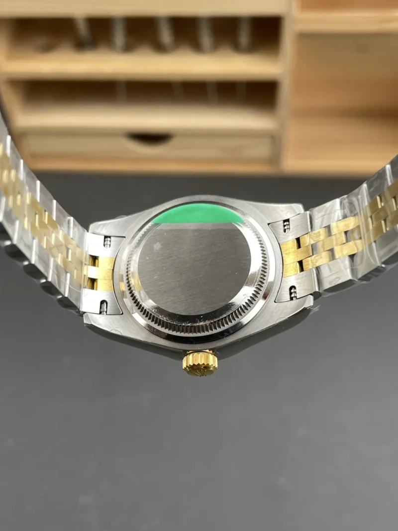img06_1202_GS_劳力士_日志型_间金钻刻钻圈绿盘女表_28mm_2671机芯.webp Rolex Datejust Two-Tone Ladies 28mm