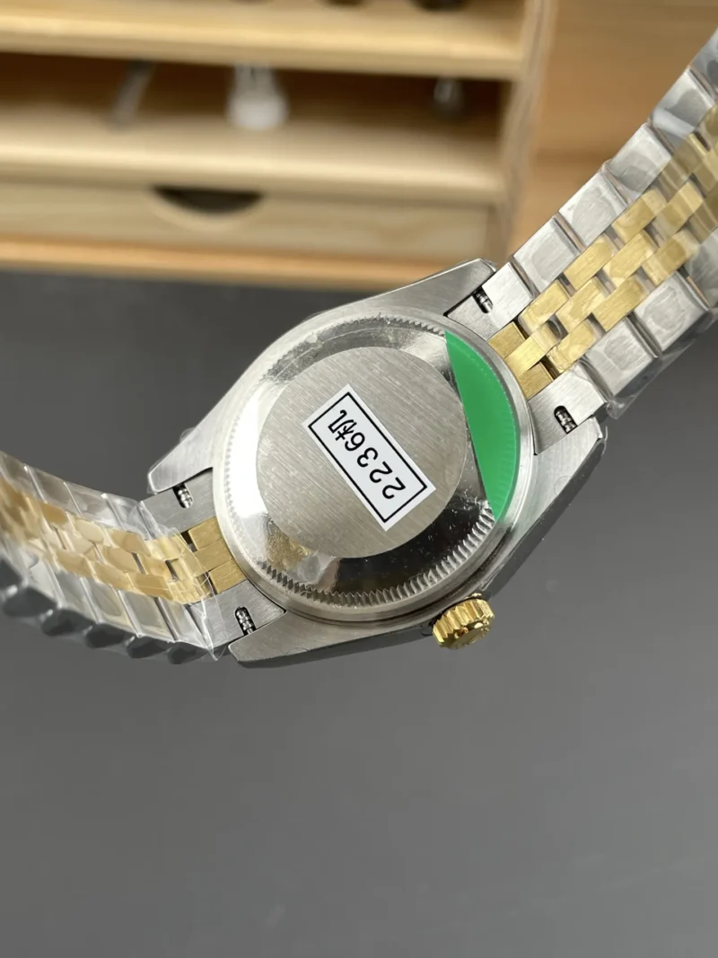 img06_1203_GS_劳力士_日志型_间金钻刻钻圈绿盘女表_31mm_2236机芯.webp Rolex Datejust Two-Tone Ladies 31mm
