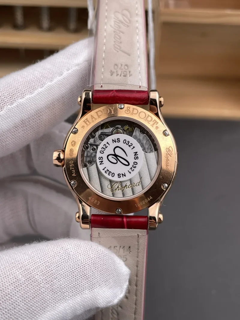 Chopard Diamond Rose Gold 33mm