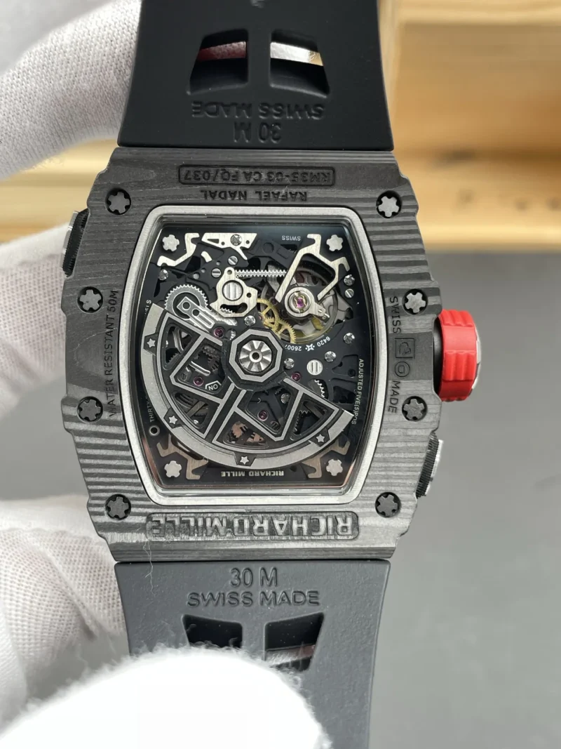 Richard Mille RM35-03 RMAL2 Carbon Fiber 50x43.2mm