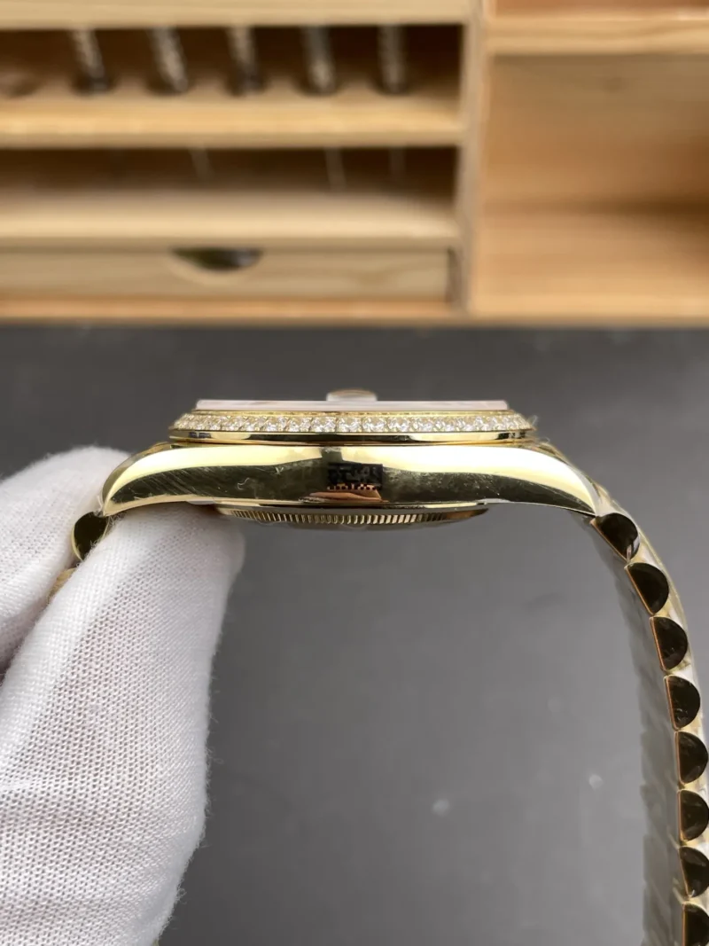 Rolex Day-Date Black Baguette Diamond 40mm