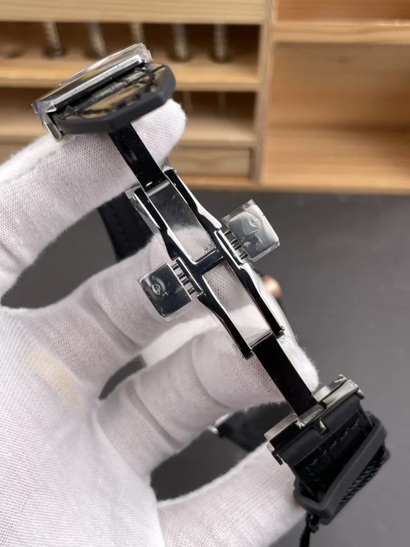 Franck Muller Vanguard Diamond Bezel Black Dial 44x54mm