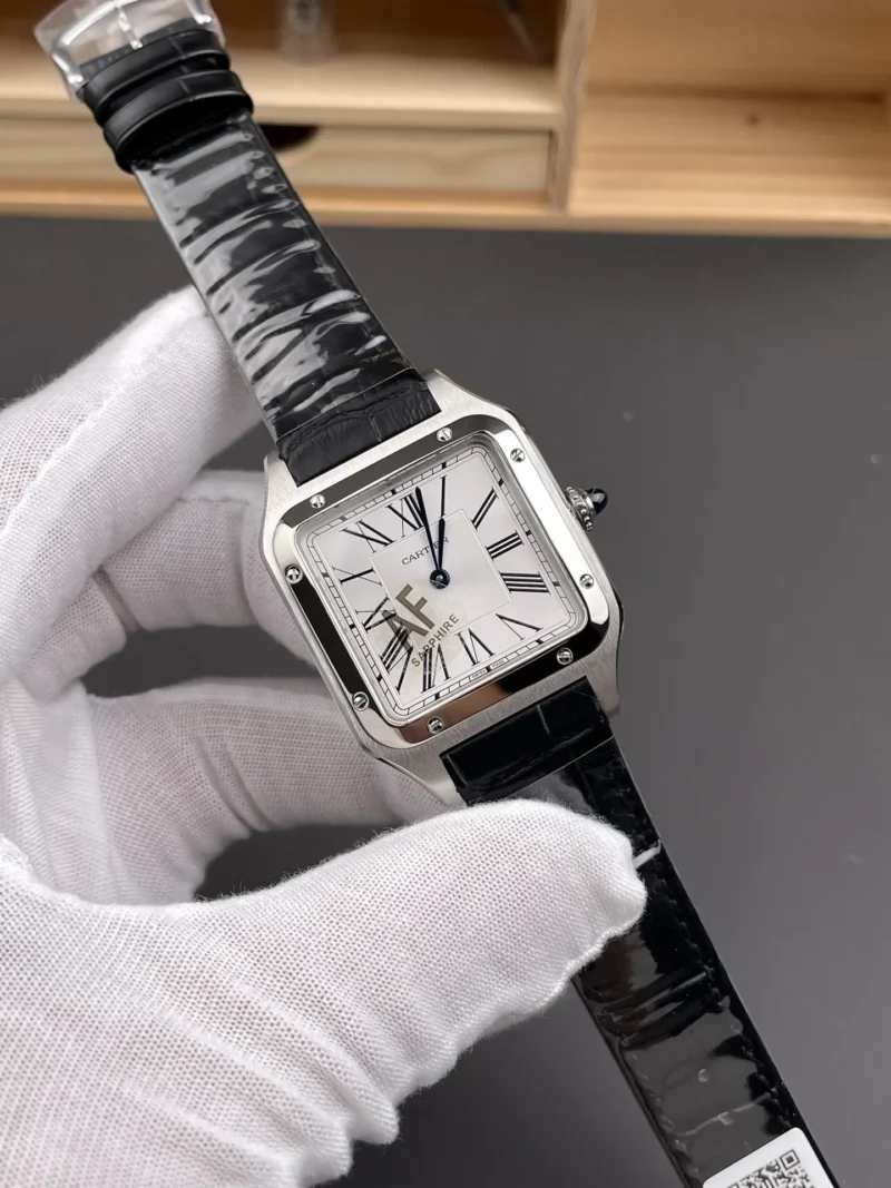 Cartier Santos Grey Dial 31.4x43.5mm