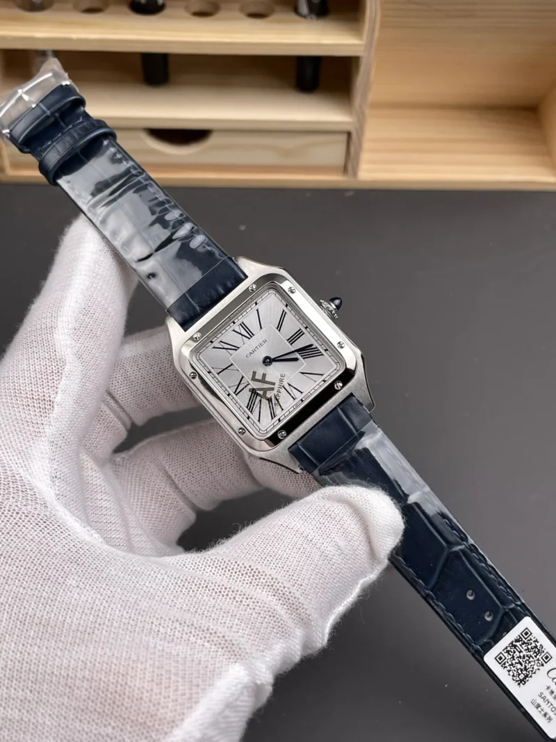 Cartier Santos Grey Dial 31.4x43.5mm
