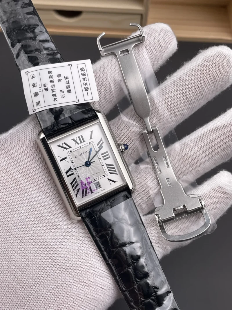 Cartier Tank Leather Strap Ladies 41x31mm