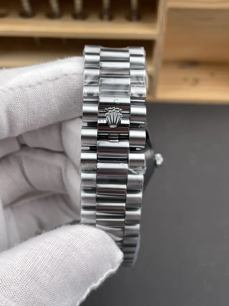 Rolex Day-Date Black Baguette Diamond 40mm