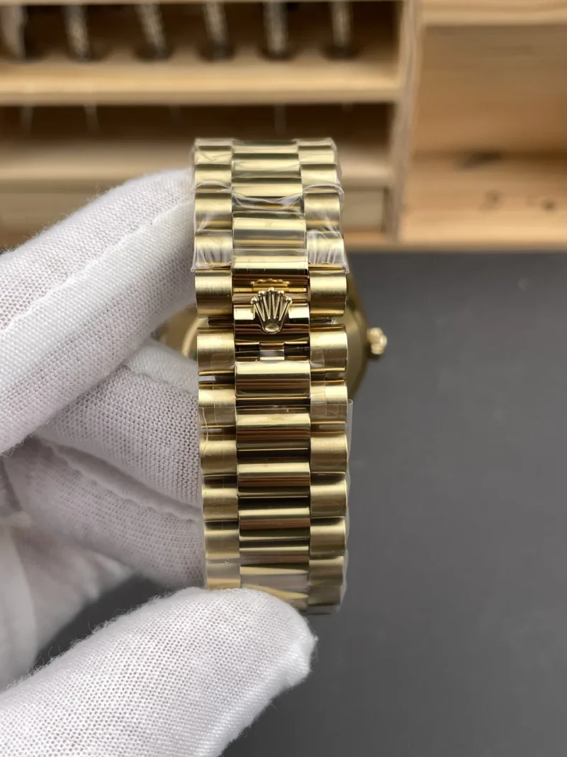 Rolex Day-Date Black Baguette Diamond 40mm