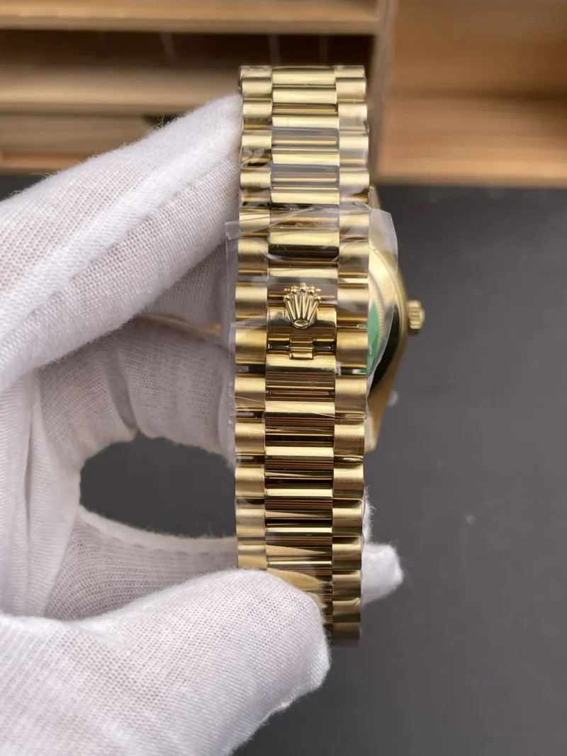 Rolex Day-Date Black Baguette Diamond 40mm