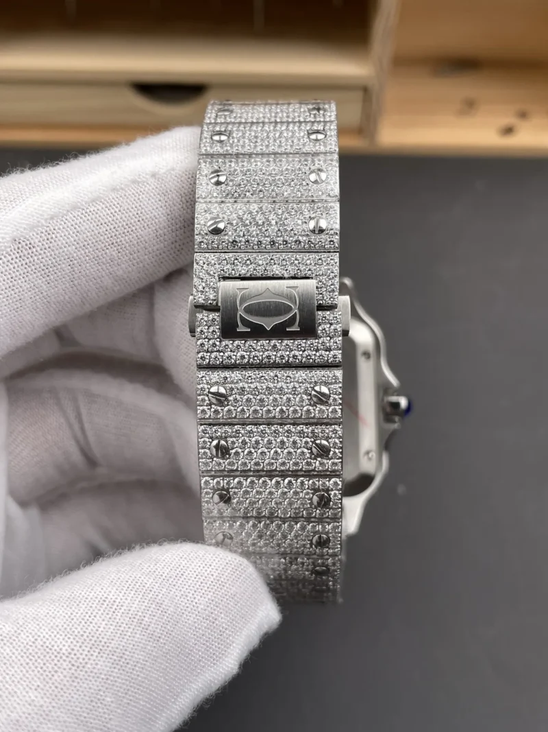 Cartier Santos Diamond-Set 39.8mm