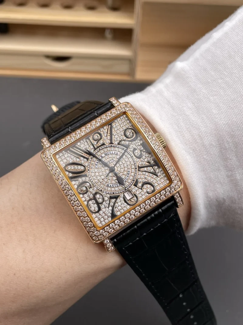 Franck Muller Master Square Rose Gold Diamond 36x36mm