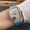 Franck Muller Vanguard Rose Gold Full Diamond Baguette Diamond 32x42.3mm