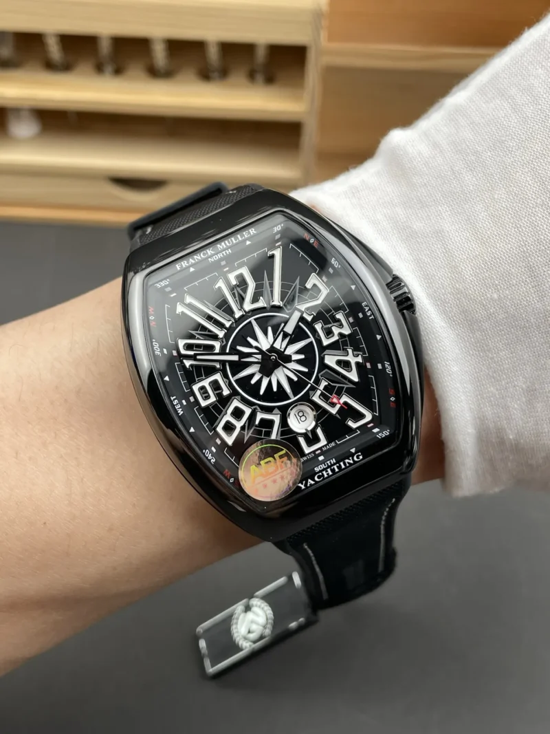 Franck Muller Vanguard Steel Black Dial 44x54mm