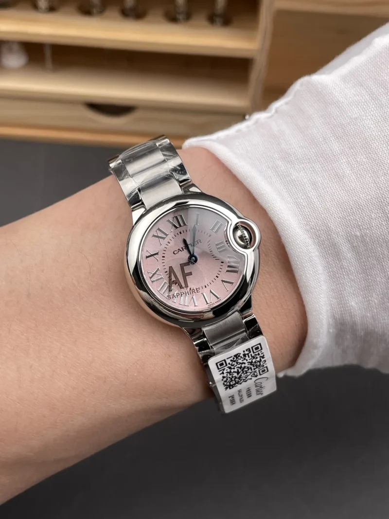 Cartier Ballon Bleu Pink Ladies 28mm