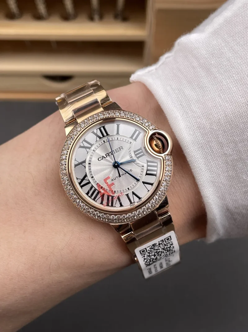 Cartier Ballon Bleu Diamond Bezel 33mm