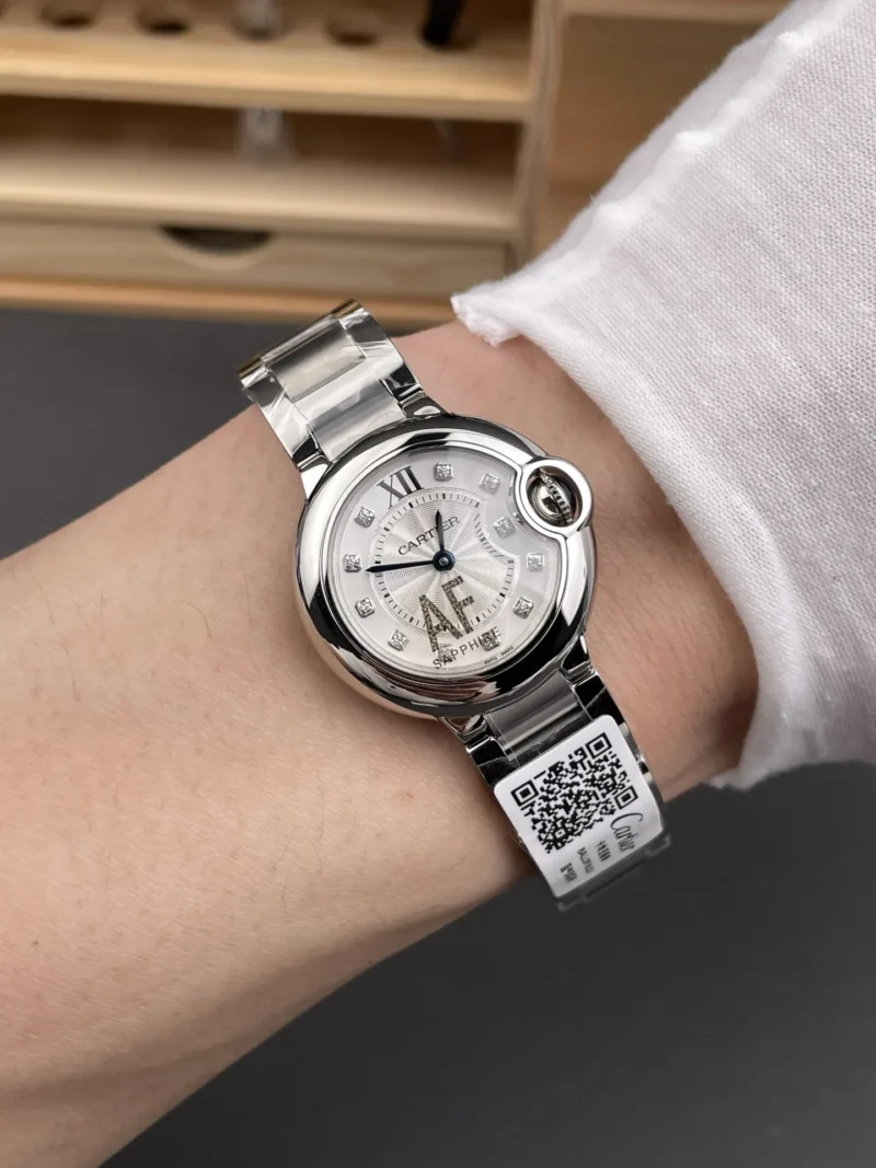 Cartier Ballon Bleu Diamond Markers Ladies 28mm