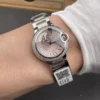Cartier Ballon Bleu Diamond Bezel Ladies 28mm