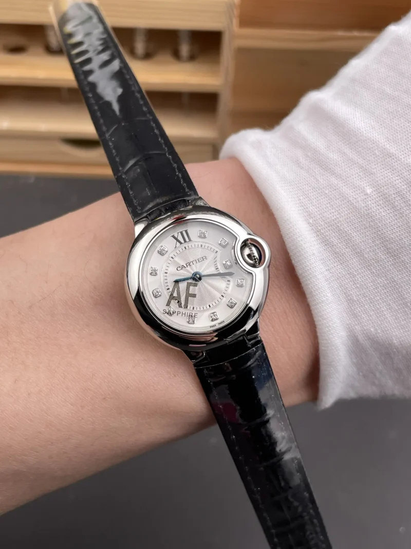 Cartier Ballon Bleu Diamond Markers Ladies 28mm