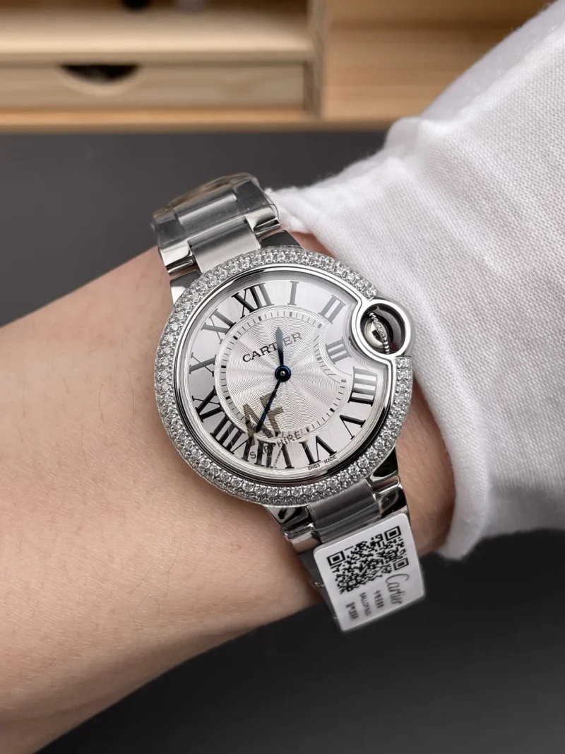 Cartier Ballon Bleu Diamond Bezel 33mm