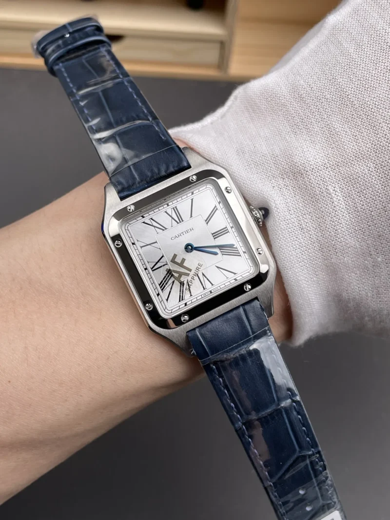 Cartier Santos Grey Dial 31.4x43.5mm