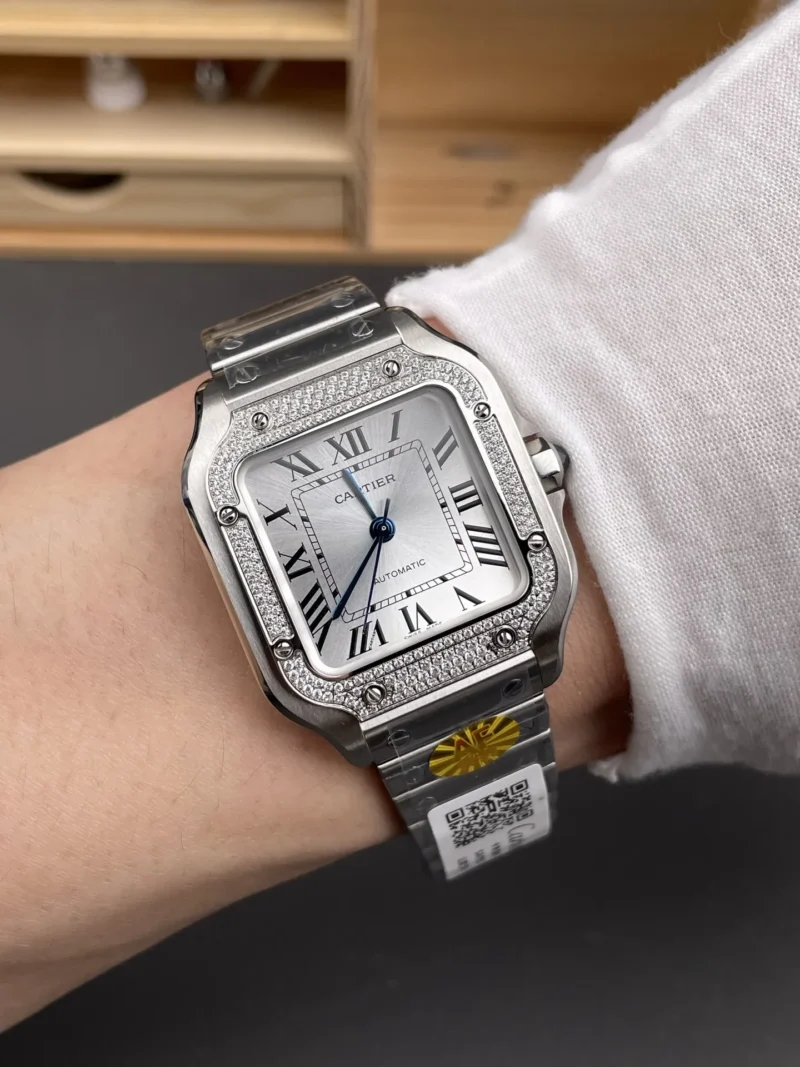 Cartier Santos Diamond Bezel 35.1mm