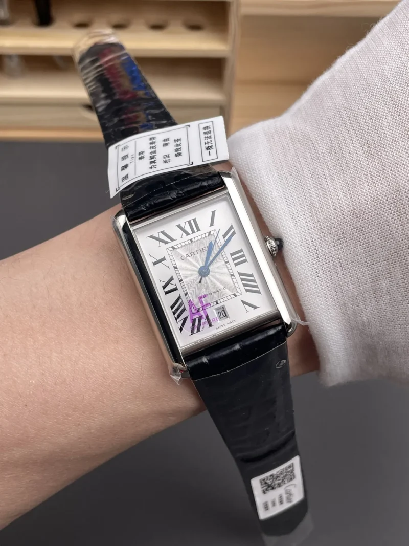 Cartier Tank Leather Strap Ladies 41x31mm