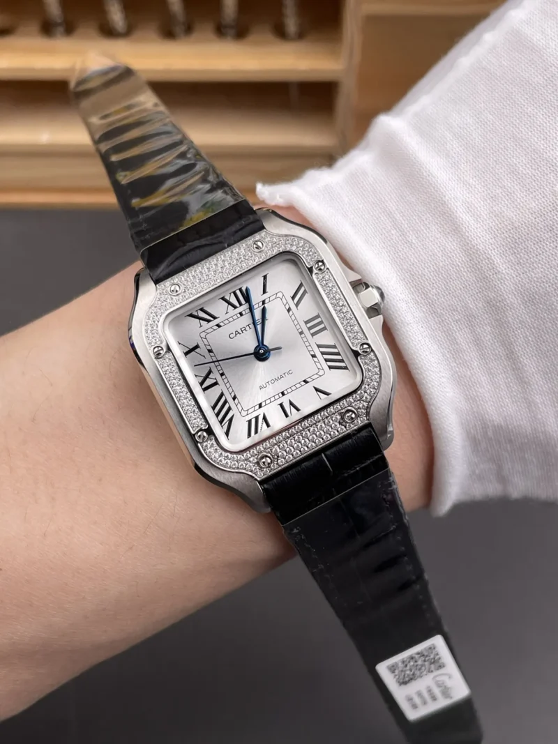 Cartier Santos Diamond Bezel 35.1mm